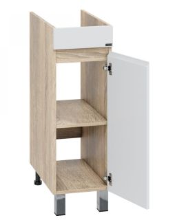 Тумба под раковину для стиральной машины СанТа Марс 700397 одна дверь 29см янтарный